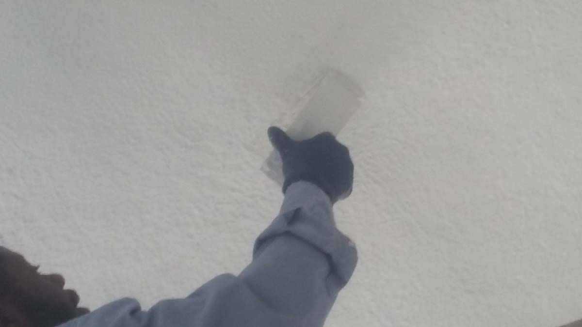 Ceiling spray foam insulation installation in Michigan
