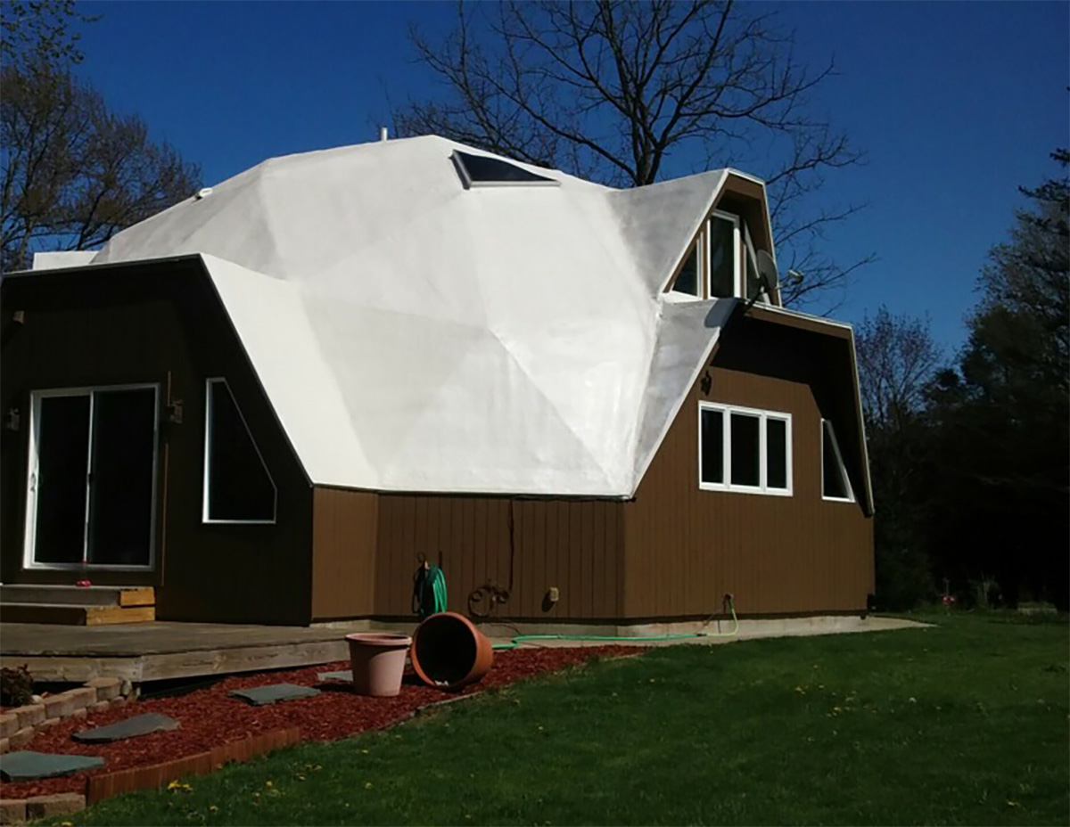 Spray foam sculpted for a movie set in Michigan